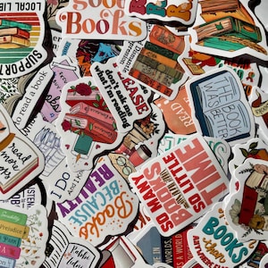 Adesivi per la lettura / Adesivi in vinile impermeabili per notebook, skateboard, auto, custodia per telefono e altro / Pacchetto di 5/10/20