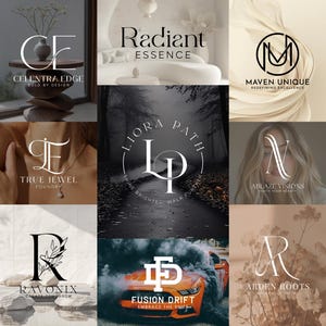Custom Logo Design for Business, Minimalist Initial Logo, Monogram Logo, Branding Kit, Professional Logo Maker, Custom Initial,Monogram Logo