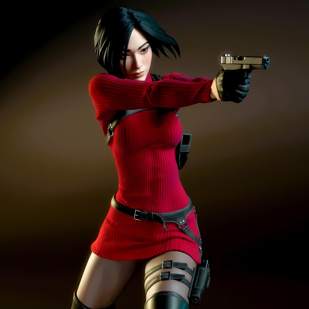 Figurine Resident Evil Ada Wong – Statue 34 Cm Haute Qualité Avec Sniper – Collection