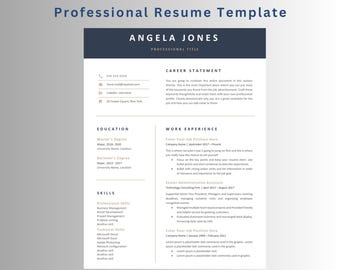 Modern Resume Template: ATS-Friendly, Professional CV (Word, Google Docs)
