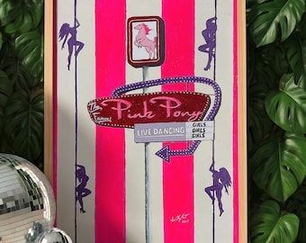 Pink Pony Club, 2024 - Home Decor Art Print - Retro - Americana - Pop Art