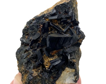 Aegirine Cluster on Matrix , Mineral Specimen Collection , ( 101 grams , 60 x 36 x 34 mm )
