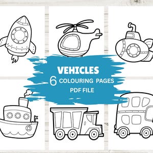 Easy Coloring Pages For Kids Toddlers Preschoolers Toddlers Coloring Book Vehicles Kids Coloring Pages Printable Coloring BookDownload&Print