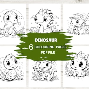 Dinosaur Coloring Pages | Cute Coloring Pages | For Kids and Adults | Dinosaur Coloring Sheets | Dinosaur Coloring Book|Kids Coloring Pages