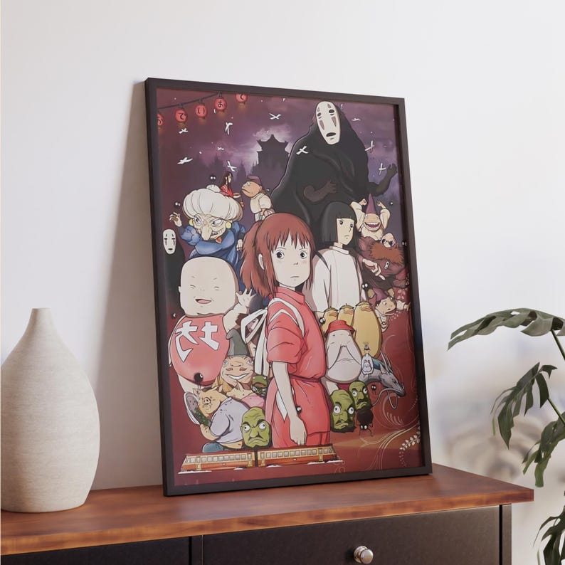 Póster de El viaje de Chihiro: Arte mural de Studio Ghibli (descarga digital) imagen 5