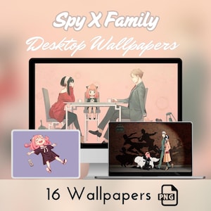 SpyXFamily Wallpapers, desktop Wallpapers, anime wallpaper, Loid Forger, Yor Forger, Anya Forger, anime digital art, cozy anime backgrounds