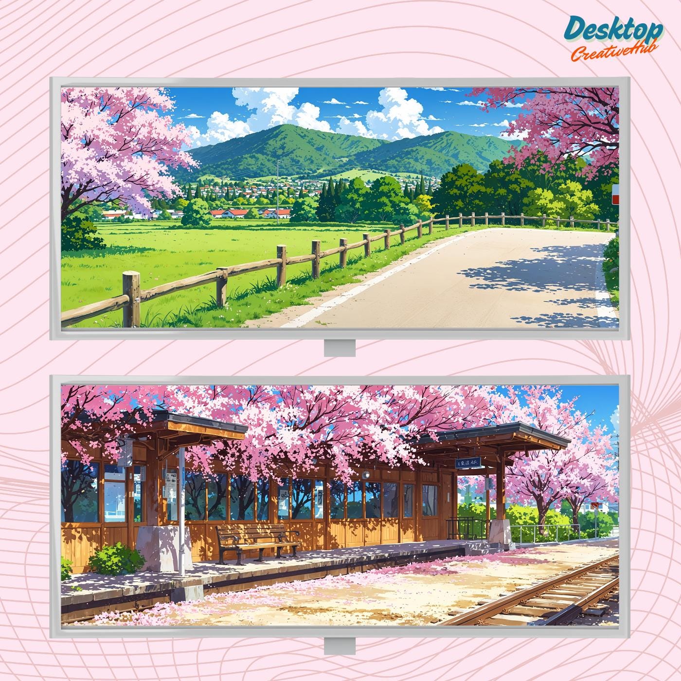 Ultra-wide Sakura Wallpaper, Sakura Wallpaper, Aesthetic