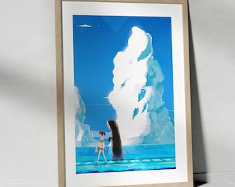 Spirited Away-poster: studio Ghibli anime muurkunst (digitale download)