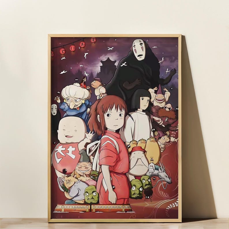 Póster de El viaje de Chihiro: Arte mural de Studio Ghibli (descarga digital) imagen 1