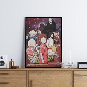 Póster de El viaje de Chihiro: Arte mural de Studio Ghibli (descarga digital) imagen 4