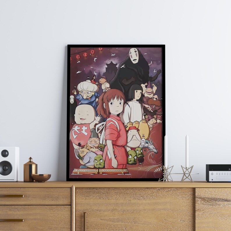 Póster de El viaje de Chihiro: Arte mural de Studio Ghibli (descarga digital) imagen 4