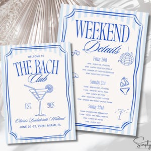 Sjabloon vrijgezellenfeest reisplan, reisroute Bach Club, reis voor meisjes, uitnodiging strandfeest, vrijgezellenfeest vrijgezellenfeest, vrijgezellenfeest, Canva