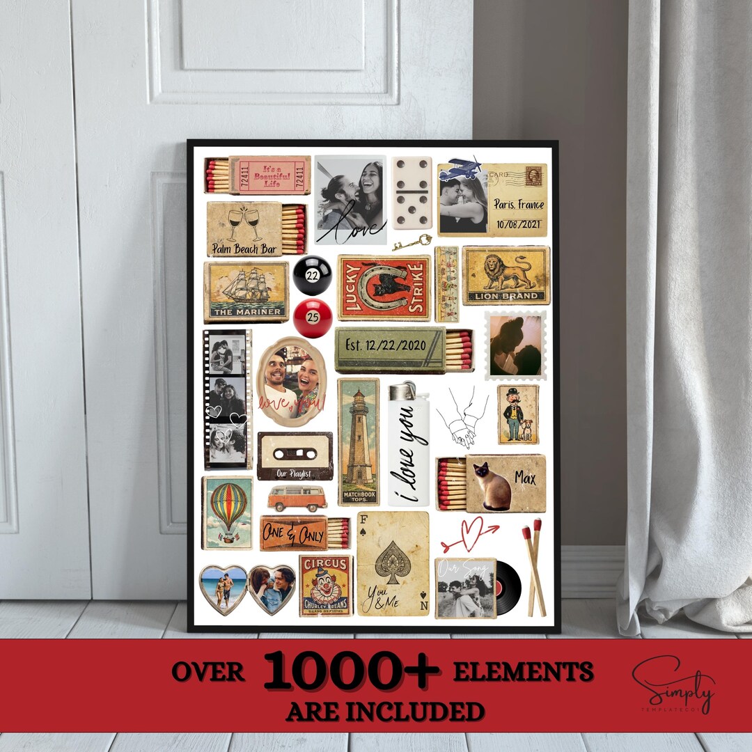 Matchbox Poster.pdf Editable Matchbook Art Poster, Printable Matchboxes Digital Wall Art ...