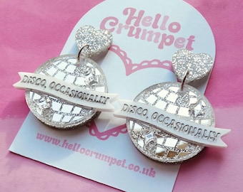 Disco, occasionally earrings | Harry Styles Merch  | laser cut