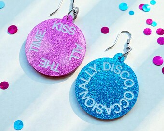 Mismatch glitter earrings - KATTDO | Harry Styles Merch