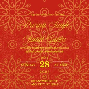 Wedding Invitation Templates canva  Art,Wedding Venue,Modern Invite Suite,Customizable Retro Invite Art Deco Theme,Bridesmaid Guide Template