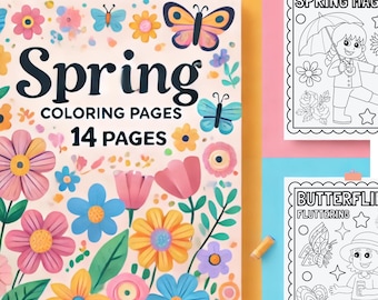 Spring Coloring Pages – 14 Fun & Engaging Designs!
