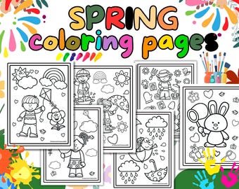 Spring Coloring Pages – Fun & Relaxing Printable Activity for Kids and Adults!