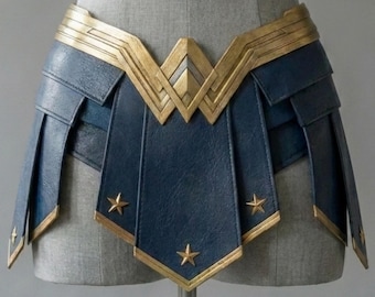 Wonder Woman 1984 Handmade Sheepskin Leather Skirt — Halloween Cosplay Costume for Women Plus Size