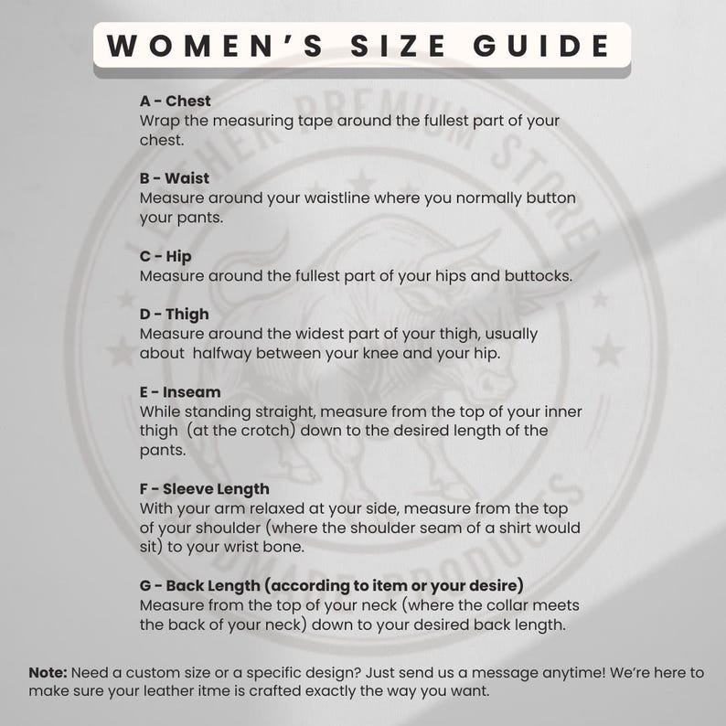 Women Size Guide