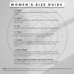 Womens Size Guide