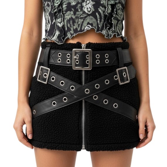 Womens High Waist Leather Mini Skirt – Bodycon Pencil Club Party Skirt for Her
