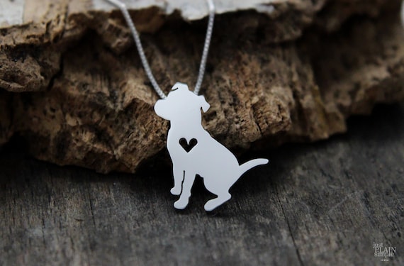 Sterling Silver Small Pit Bull Dog Charm | 925 Fine Silver Pendant For Bracelet | Animal Lover Gift