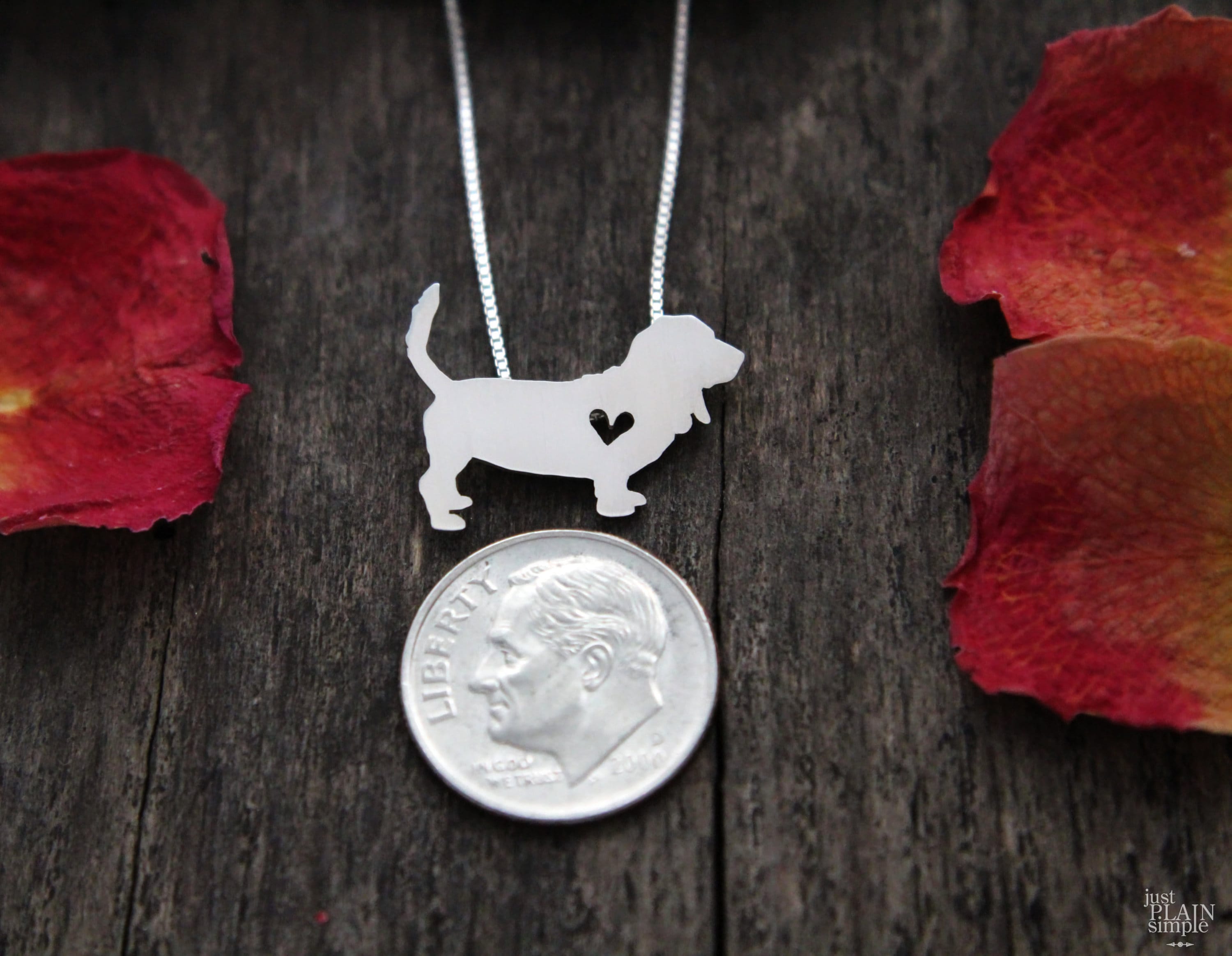 VENACOLY Basset Hound Halskette Geschenke 925 Sterling Silber Basset Hound Pendant Kette Süßer Hund Schmuck Für Frauen Damen Liebhaber