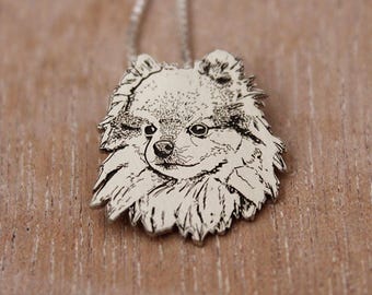Custom engraved pet portrait