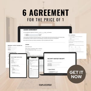 Editable Rental Lease Agreement Template: Landlord Contract (PDF, Word, Google Docs)
