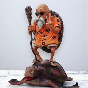 FIGURINE DRAGON BALL GT Tortue Geniale Roshi Atlas figure rare Z Kame