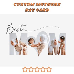 Tarjeta de regalo digital personalizada para el Día de la Madre / Certificado de regalo personalizable en PDF / Descarga instantánea / Cupón personalizado para el Día de la Madre