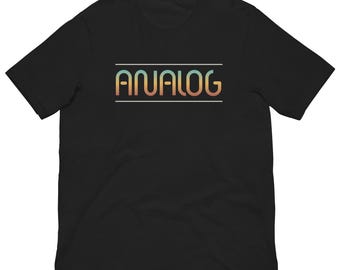 Analog Wave Signals T-Shirt Retro Style All Cotton Graphic Tee