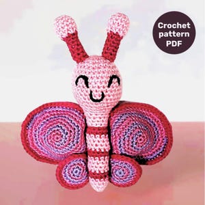 Baby Butterfly Crochet Pattern, Amigurumi Butterfly Crochet Pattern, Crochet Patterns Butterfly, Crochet Butterfly, Digital PDF File Only