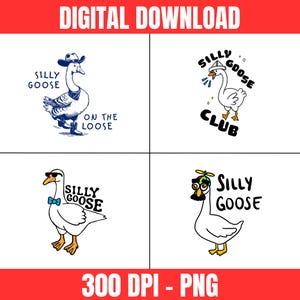 Silly Goose Meme SVG & PNG – Funny Goose Shirt Design for Cricut and Sublimation