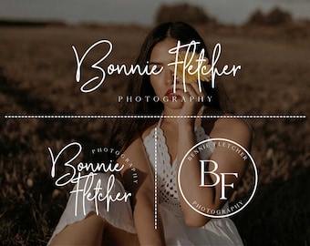 Minimalist Camera Logo Design: Premade Photographer Branding & Watermark