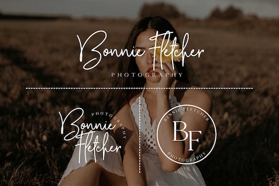 Minimalist Camera Logo Design: Premade Photographer Branding & Watermark