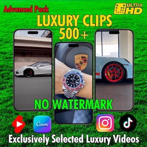 Luxury Video Clips: 4K Social Media Content (Digital Download)