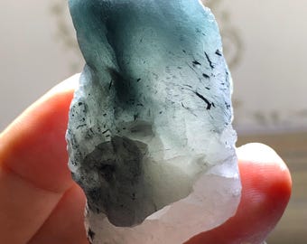 Blue Quartz with Riebeckite Inclusions, Zagi Mountain Specimen