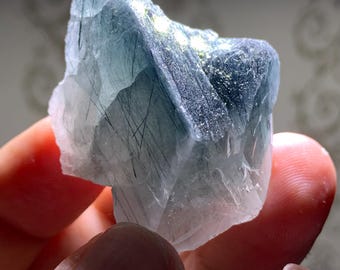 Blue Quartz with Riebeckite Inclusions, Zagi Mountain Specimen