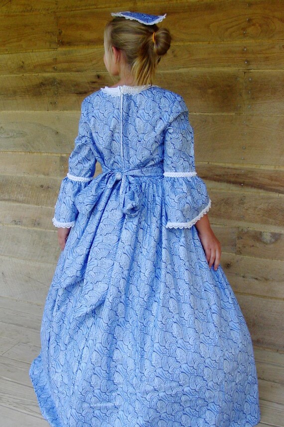 Modest Quality Historical Costume Colonial ~Pink Felicity~ Child Size 4 to 14 Modest Quality Historical Costume Colonial ~Pink Felicity~ Child Size 4 to 14