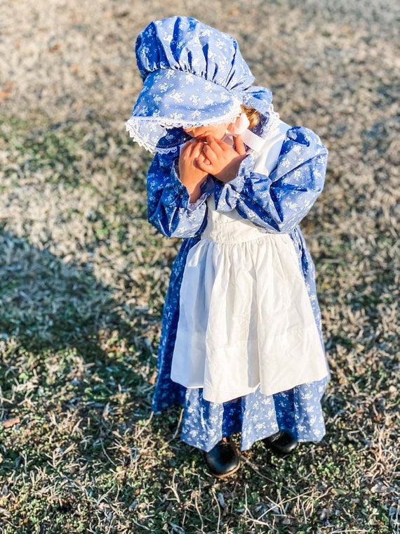 Blue Pioneer Girl Costume Dress up Make Believe Trek Oregon - Etsy Sweden