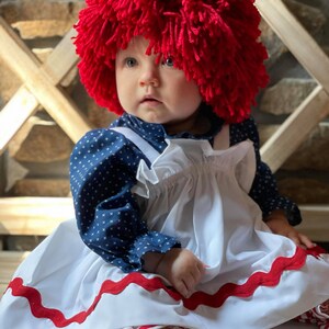 Williamsburg Historical Handmade Costumes Dress ~Red Pioneer~ Child Size 4 to 14