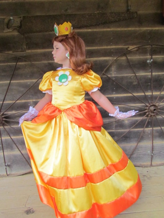 Mario Bros. Dress up Girls Pretend princess Daisy Halloween - Etsy