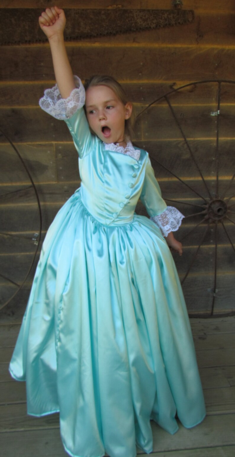 Hamilton Schuyler Sisters 18/" Doll Costume ~Eliza Angelica or Peggy~ 1 Doll Set