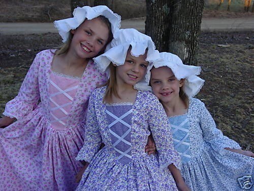 Williamsburg Historical Handmade Costumes Dress ~Red Pioneer~ Child Size 4 to 14 Williamsburg Historical Handmade Costumes Dress ~Red Pioneer~ Child Size 4 to 14