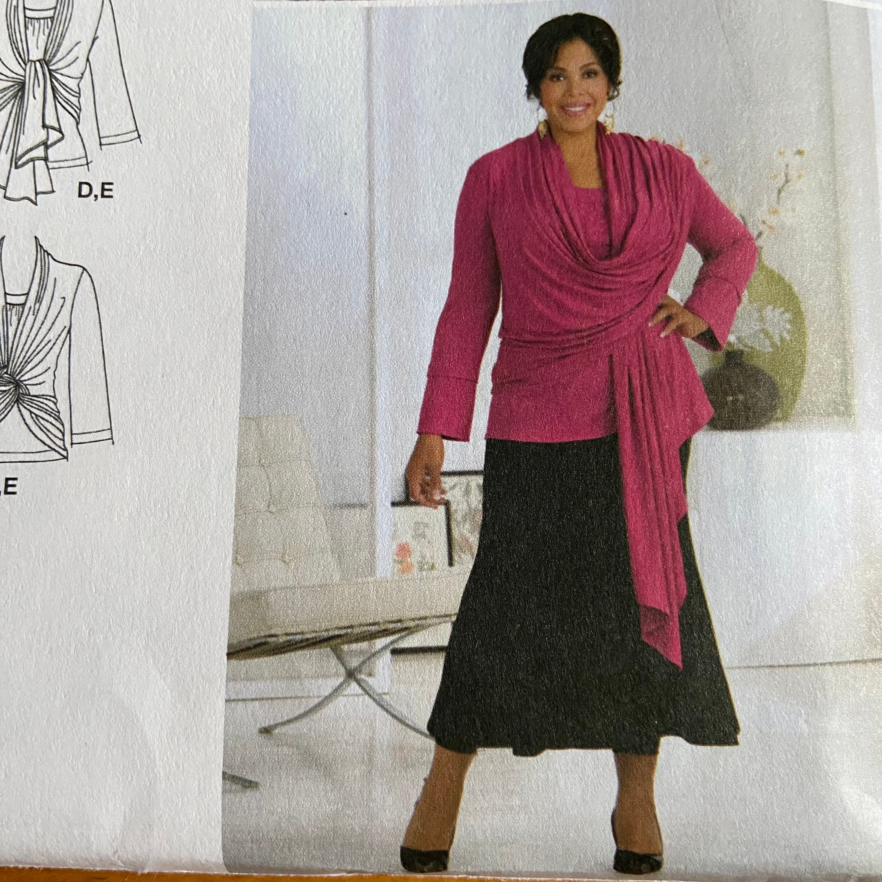 Simplicity 2598 Khaliah Ali Sewing Pattern Size GG 26W-32W