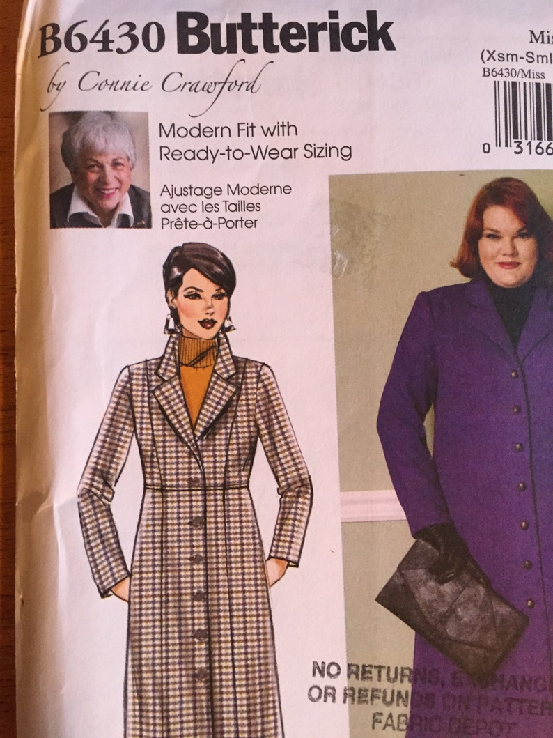 Butterick 6430 Connie Crawford Sewing Pattern size Woman XXl | Etsy