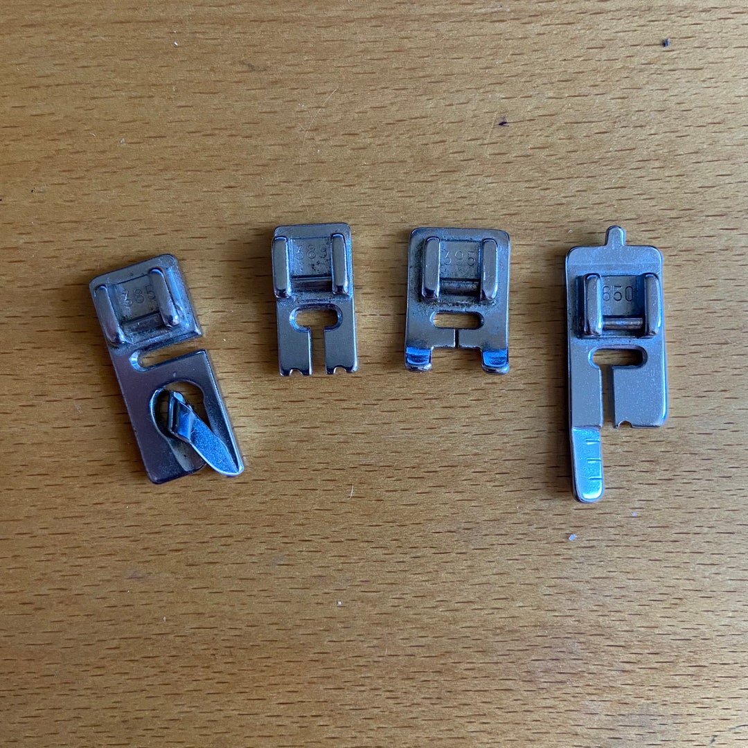4 Husqvarna/viking 6010 Snap in Sewing Machine Feet. 385 Binder Foot