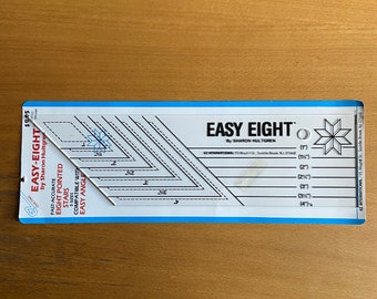 EZ Quilting Easy EIGHT quilt ruler by Sharon Hultgren. piecing/sewing 670152 Fast accurate 8 pointed stars blocks quilters NIP